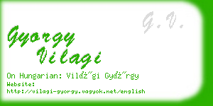 gyorgy vilagi business card